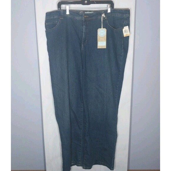 Charter Club Women's Jeans 24W Denim Blue Total Control Curvy Bootcut High Rise - Picture 1 of 9